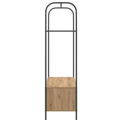 Clothes Rack Brown Oak 100 x 44 x 160 cm Engineered Wood
