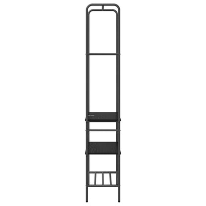Clothes Rack Black Oak 60 x 30 x 171 cm Engineered Wood