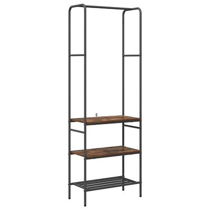 Clothes Rack Smoked Oak 60 x 30 x 171 cm Engineered Wood
