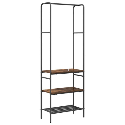 Clothes Rack Smoked Oak 60 x 30 x 171 cm Engineered Wood
