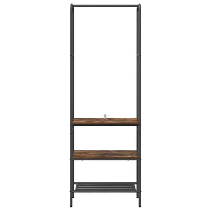 Clothes Rack Smoked Oak 60 x 30 x 171 cm Engineered Wood