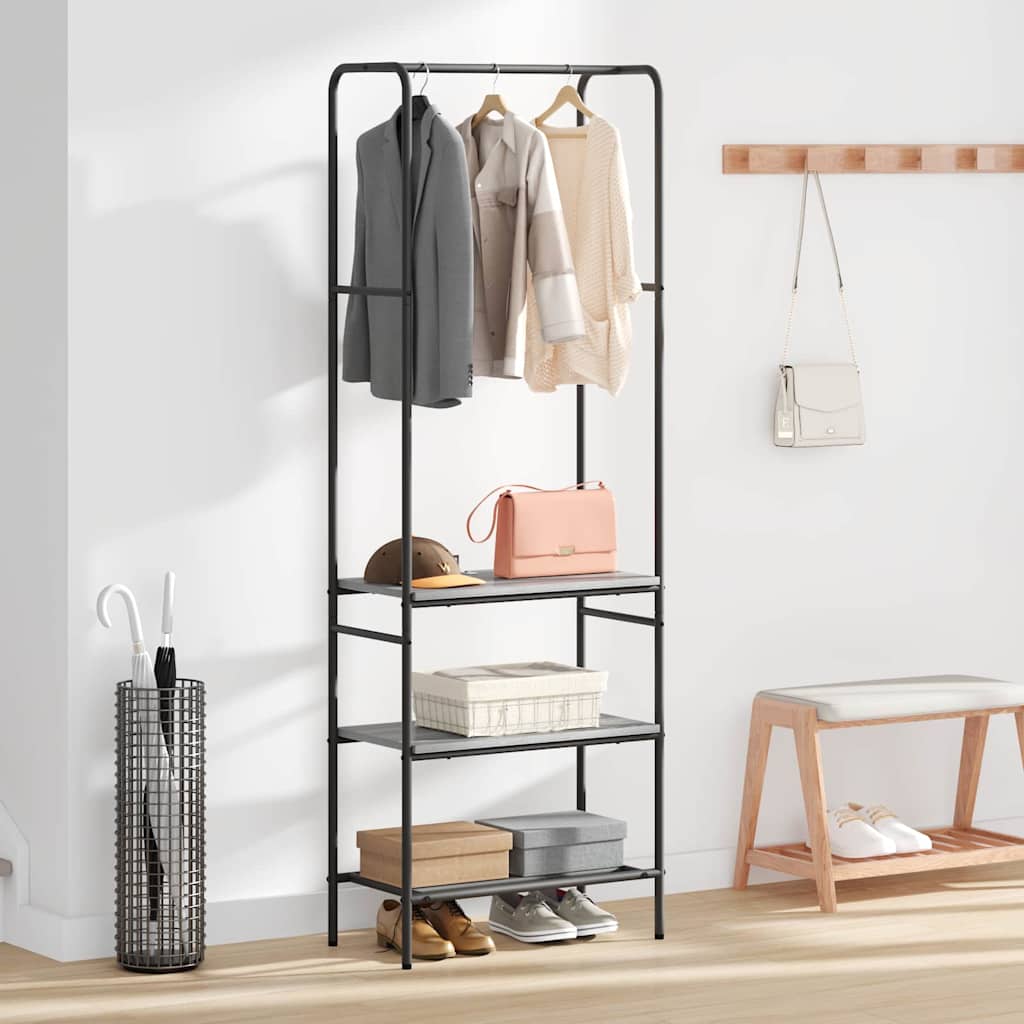 Clothes Rack Grey sonoma 60 x 30 x 171 cm Engineered Wood