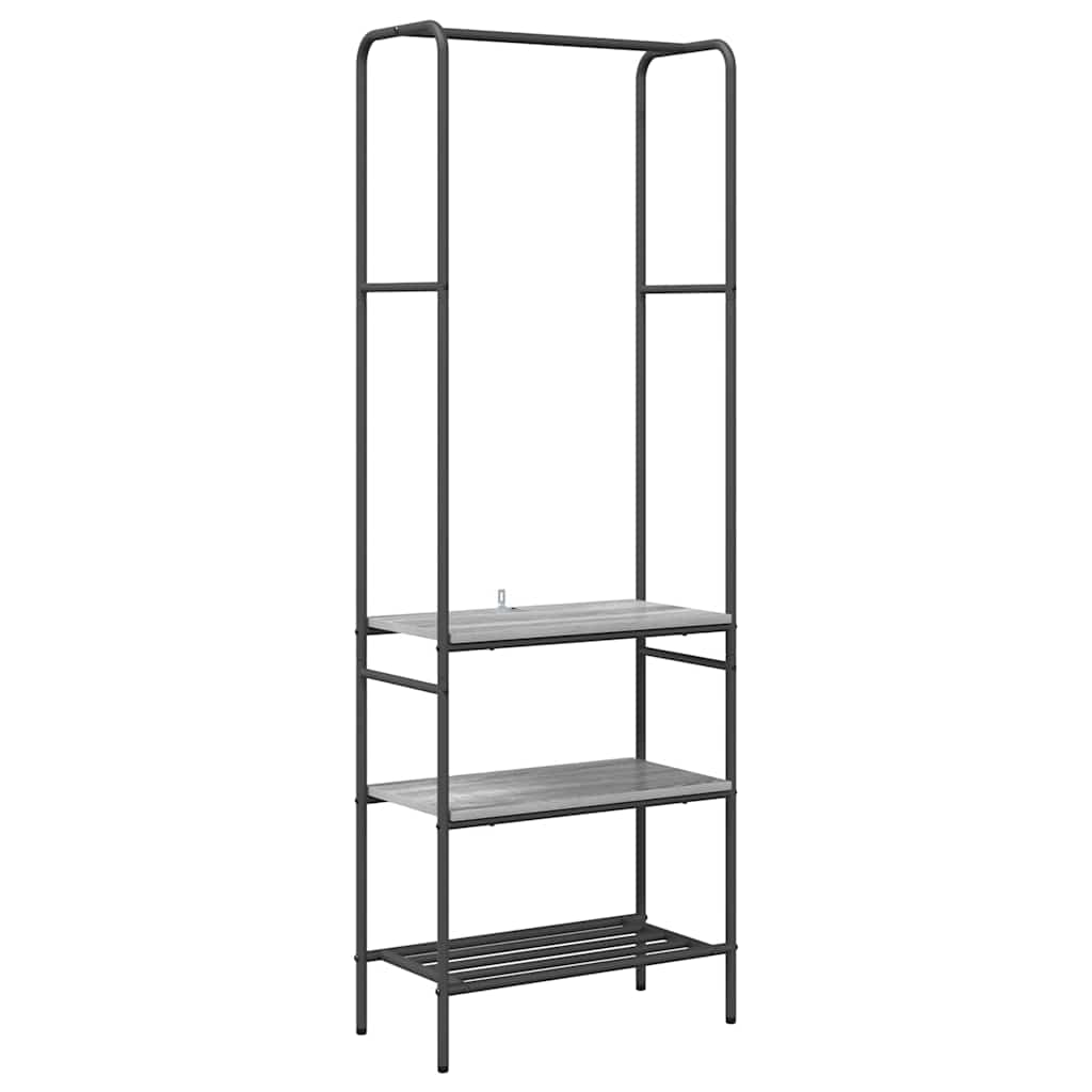 Clothes Rack Grey sonoma 60 x 30 x 171 cm Engineered Wood