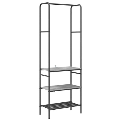 Clothes Rack Grey sonoma 60 x 30 x 171 cm Engineered Wood