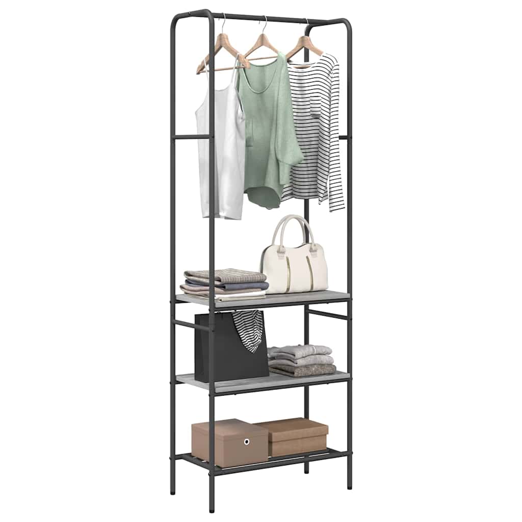 Clothes Rack Grey sonoma 60 x 30 x 171 cm Engineered Wood