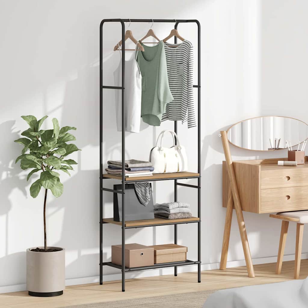 Clothes Rack Artisan Oak 60 x 30 x 171 cm Engineered Wood