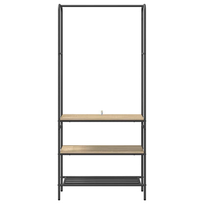 Clothes Rack Sonoma Oak 77 x 30 x 171 cm Engineered Wood