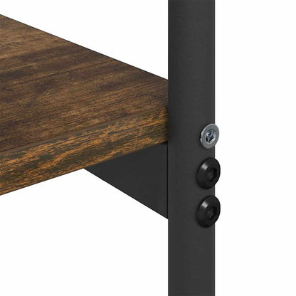 Console Table Smoked Oak 101 x 35 x 80.5 cm Engineered Wood