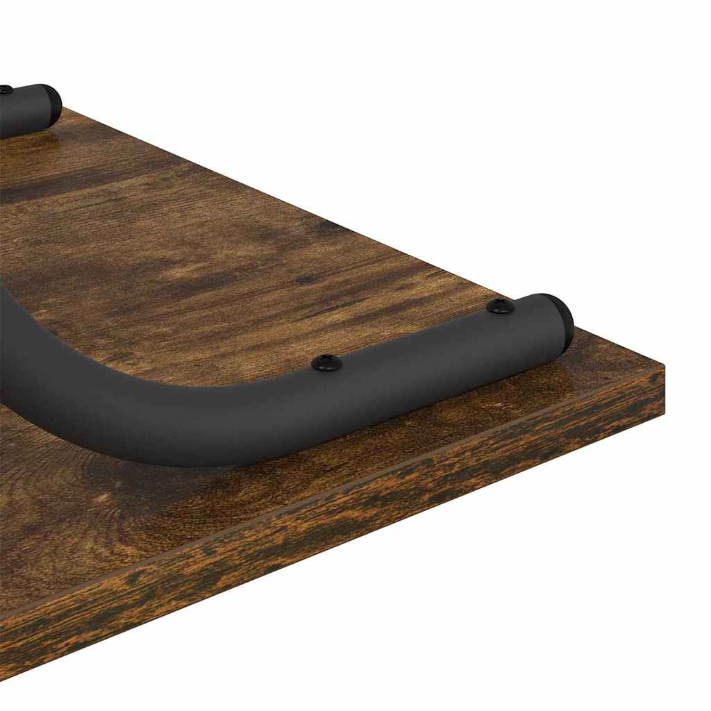 Console Table Smoked Oak 101 x 35 x 80.5 cm Engineered Wood