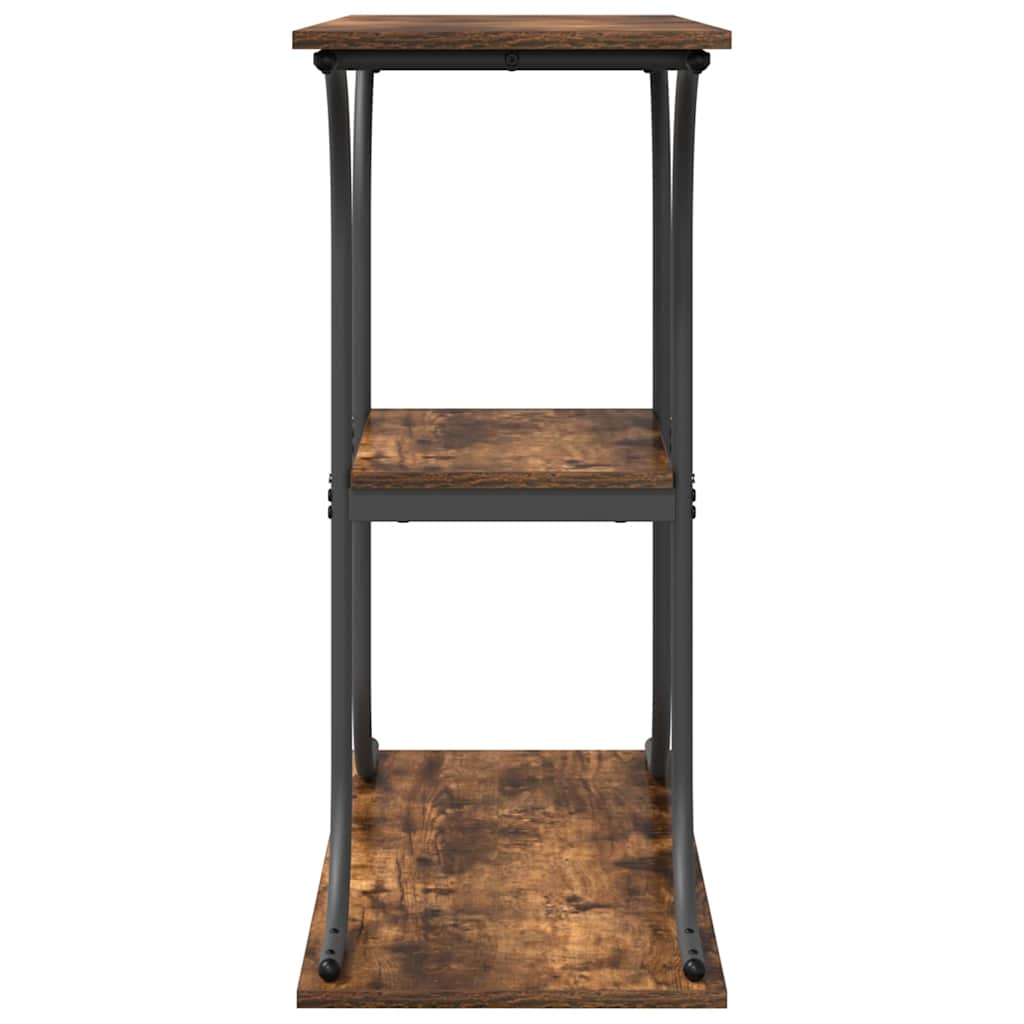 Console Table Smoked Oak 101 x 35 x 80.5 cm Engineered Wood