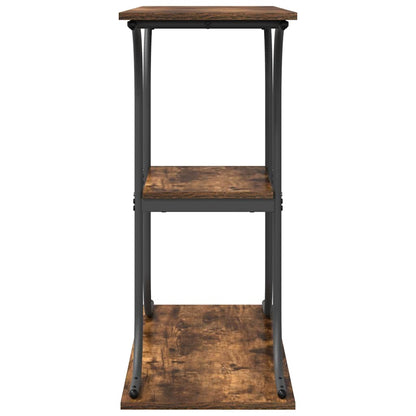 Console Table Smoked Oak 101 x 35 x 80.5 cm Engineered Wood