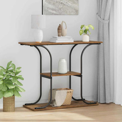 Console Table Old Wood 101 x 35 x 80.5 cm Engineered Wood