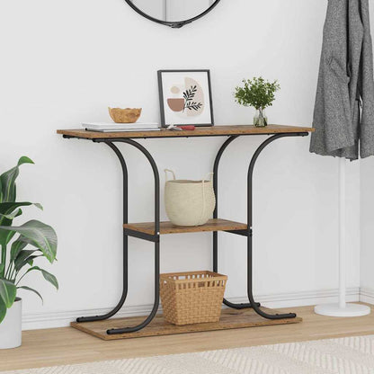 Console Table Old Wood 101 x 35 x 80.5 cm Engineered Wood