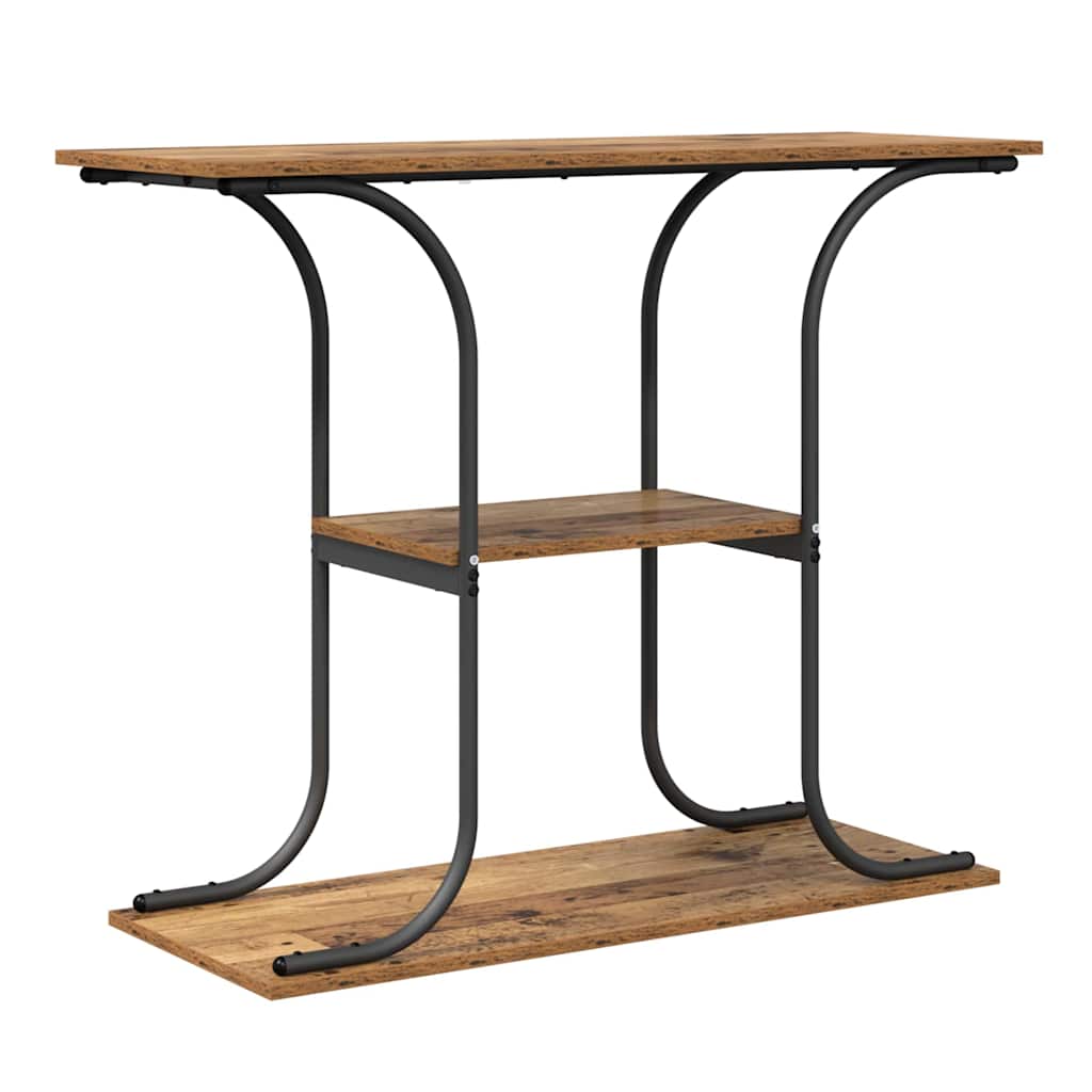 Console Table Old Wood 101 x 35 x 80.5 cm Engineered Wood