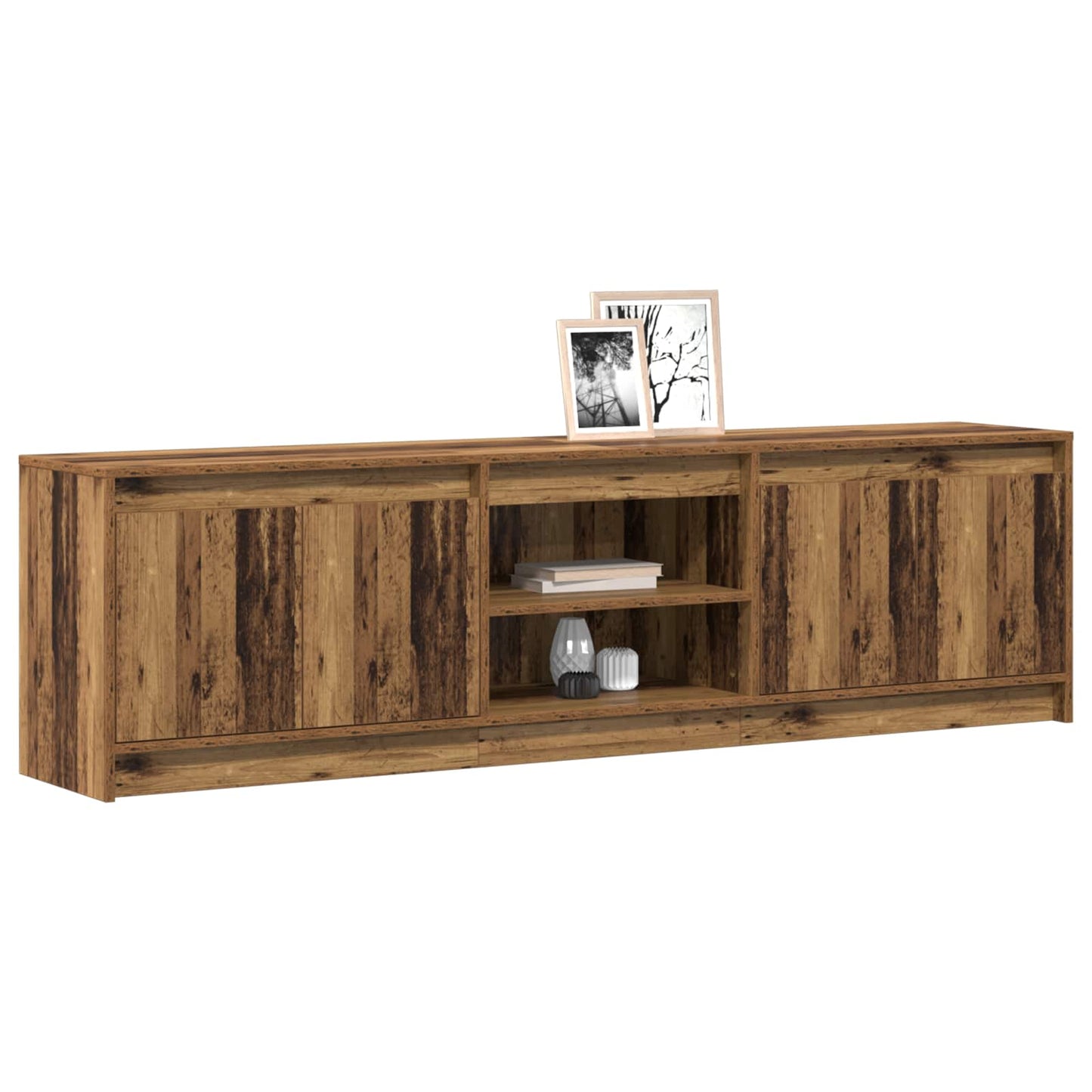 TV Units 2 pcs Brown 180 x 34 x 50 cm Engineered wood