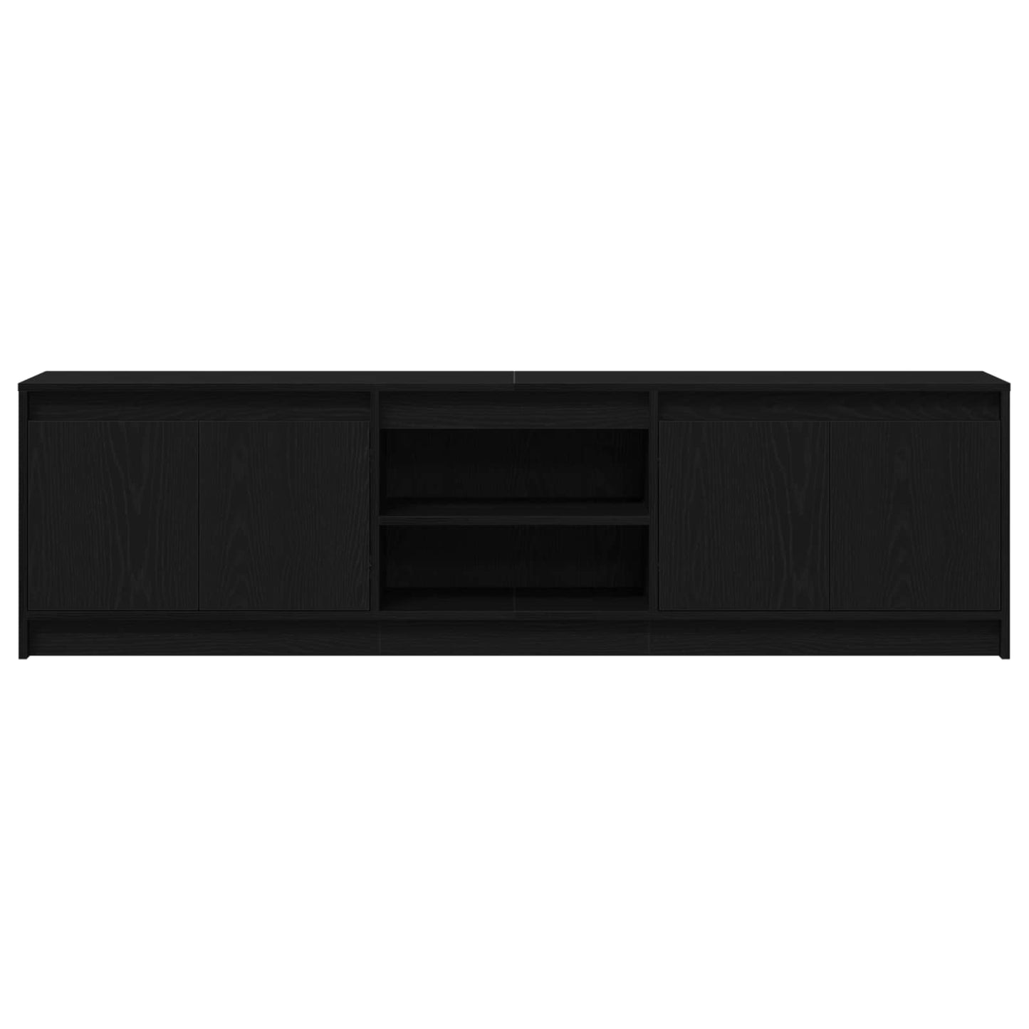 TV Units 2 pcs Black 180 x 34 x 50 cm Engineered wood