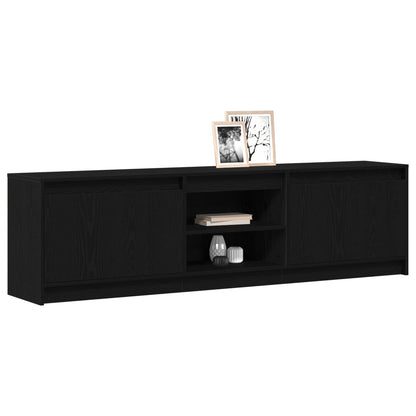 TV Units 2 pcs Black 180 x 34 x 50 cm Engineered wood