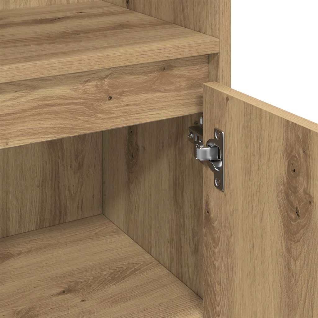 Bathroom Furniture Set 3 pcs Artisan Oak Engineered Wood
