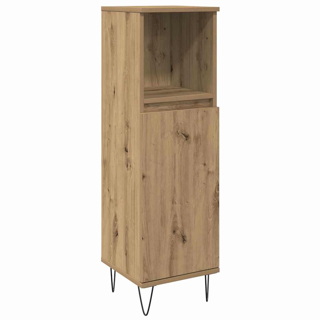 Bathroom Furniture Set 3 pcs Artisan Oak Engineered Wood
