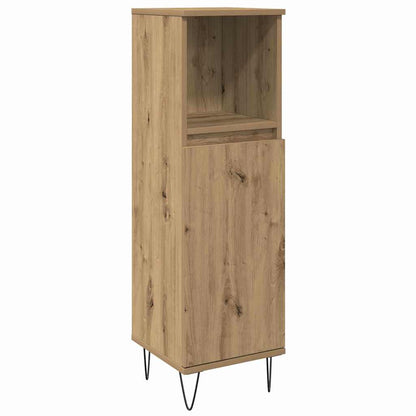 Bathroom Furniture Set 3 pcs Artisan Oak Engineered Wood