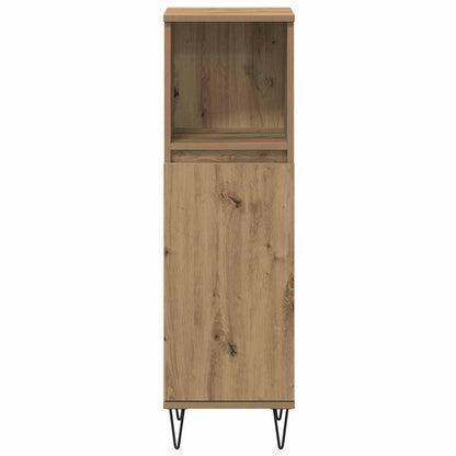 Bathroom Furniture Set 3 pcs Artisan Oak Engineered Wood