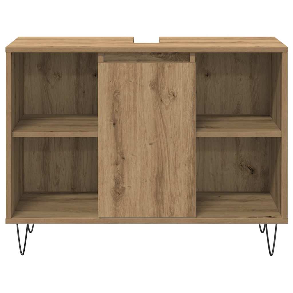 Bathroom Furniture Set 3 pcs Artisan Oak Engineered Wood