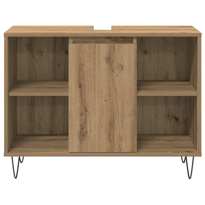 Bathroom Furniture Set 3 pcs Artisan Oak Engineered Wood