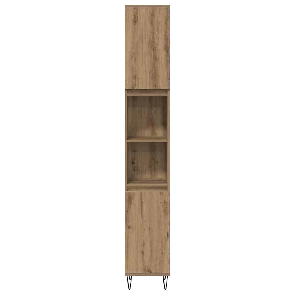 Bathroom Furniture Set 3 pcs Artisan Oak Engineered Wood