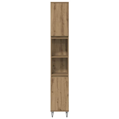 Bathroom Furniture Set 3 pcs Artisan Oak Engineered Wood