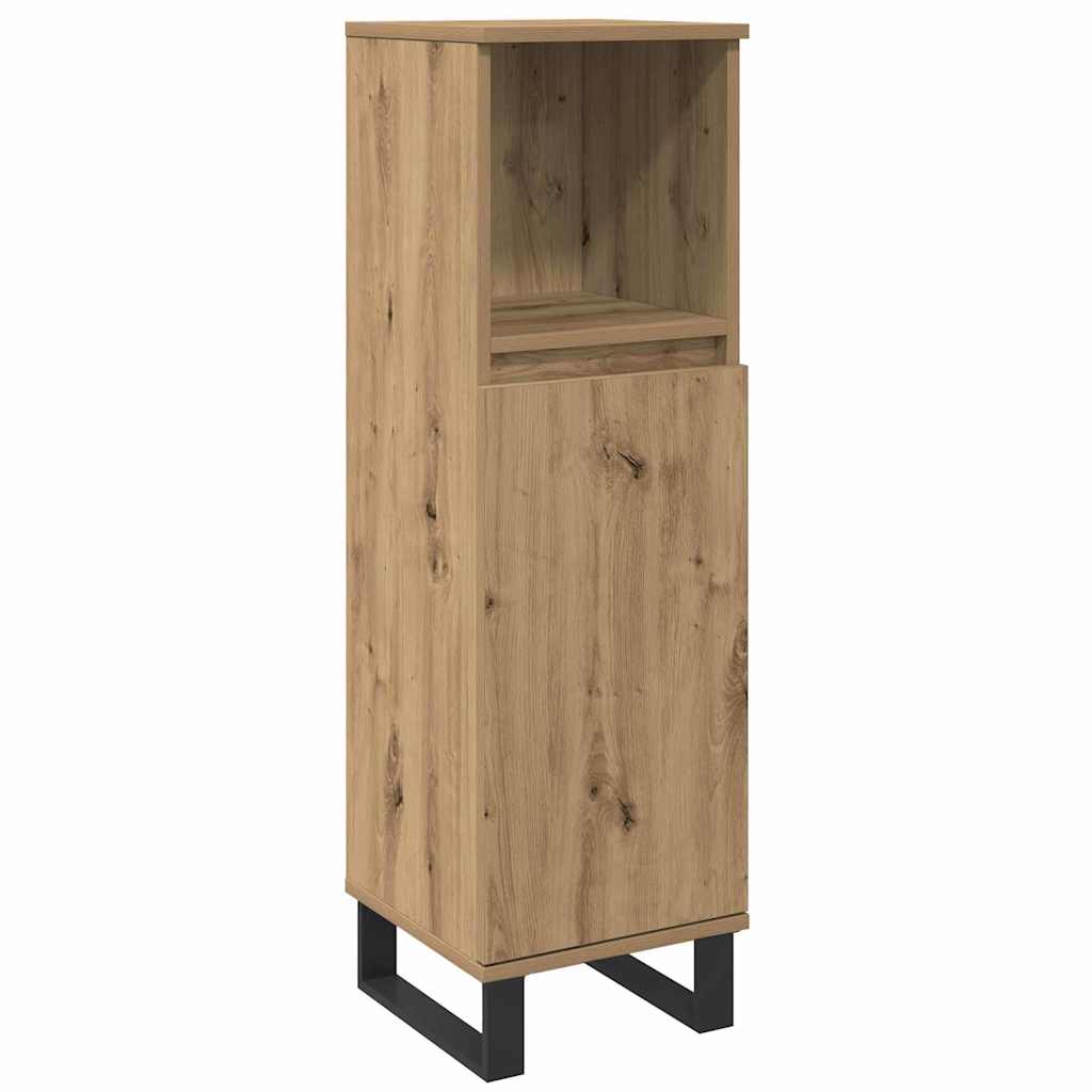 Bathroom Furniture Set with Storage 3 pcs Brown Engineered wood