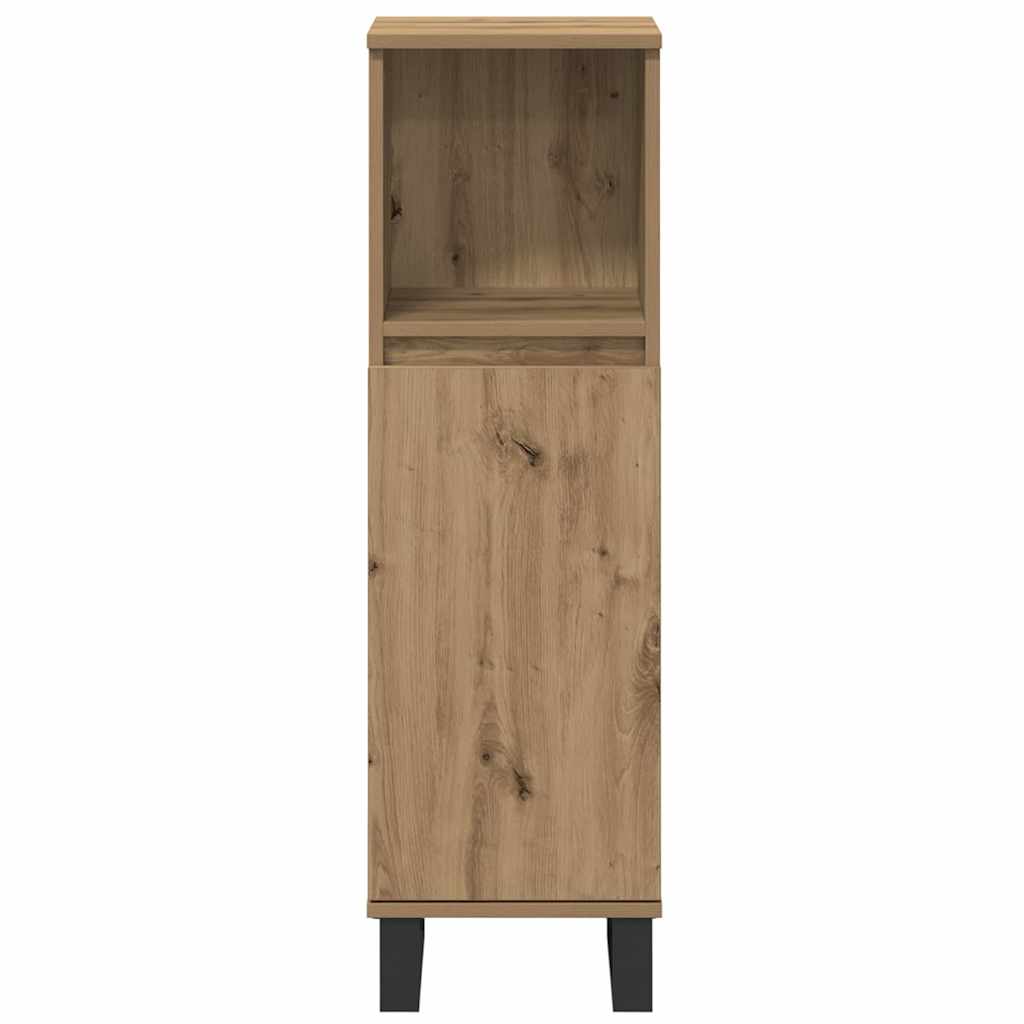 Bathroom Furniture Set with Storage 3 pcs Brown Engineered wood