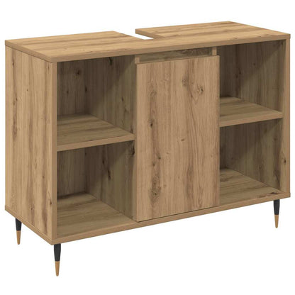 Bathroom Furniture Set 3 pcs Artisan Oak Engineered Wood
