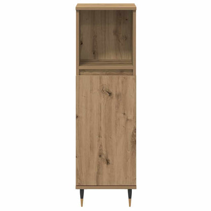 Bathroom Furniture Set 3 pcs Artisan Oak Engineered Wood