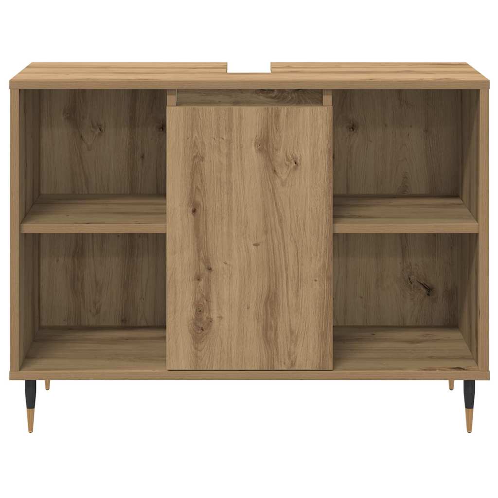 Bathroom Furniture Set 3 pcs Artisan Oak Engineered Wood