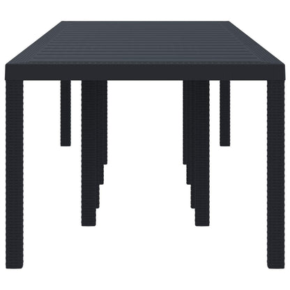Garden Table Anthracite 300 x 100 x 73 cm Poly Rattan