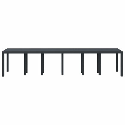 Garden Table Anthracite 350 x 100 x 74 cm Poly Rattan