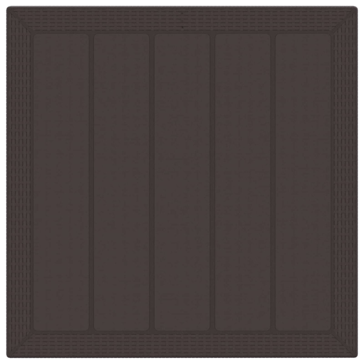 Garden Dining Set 5 pcs Brown Polypropylene