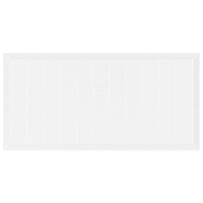 Garden Dining Set 9 pcs White Polypropylene