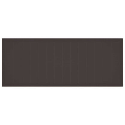 Garden Dining Set 11 pcs Brown Polypropylene