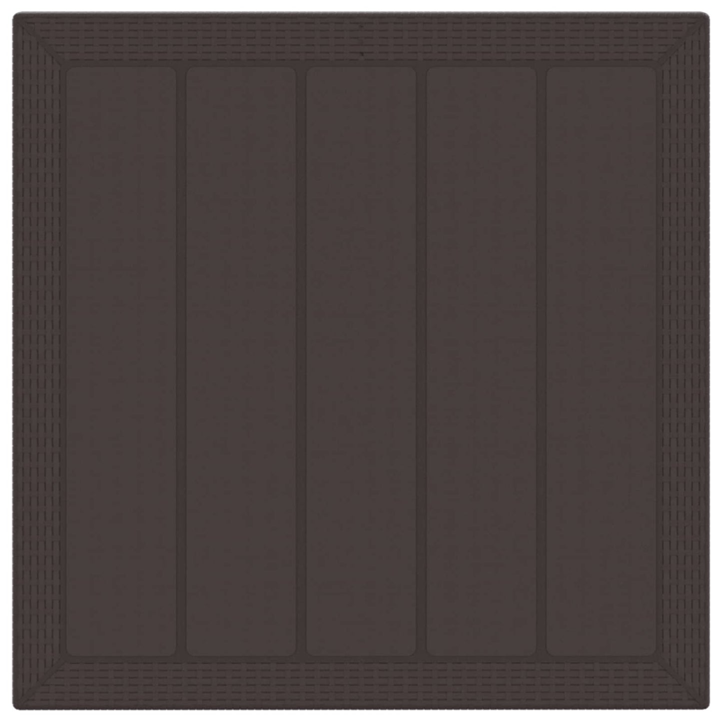 Garden Dining Set 3 pcs Brown Polypropylene