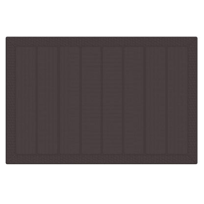 Garden Dining Set 5 pcs Brown Polt rattan