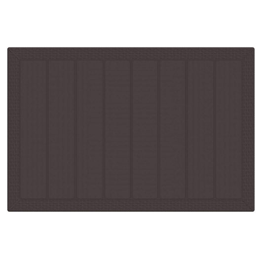 Garden Dining Set 5 pcs Brown Polt rattan