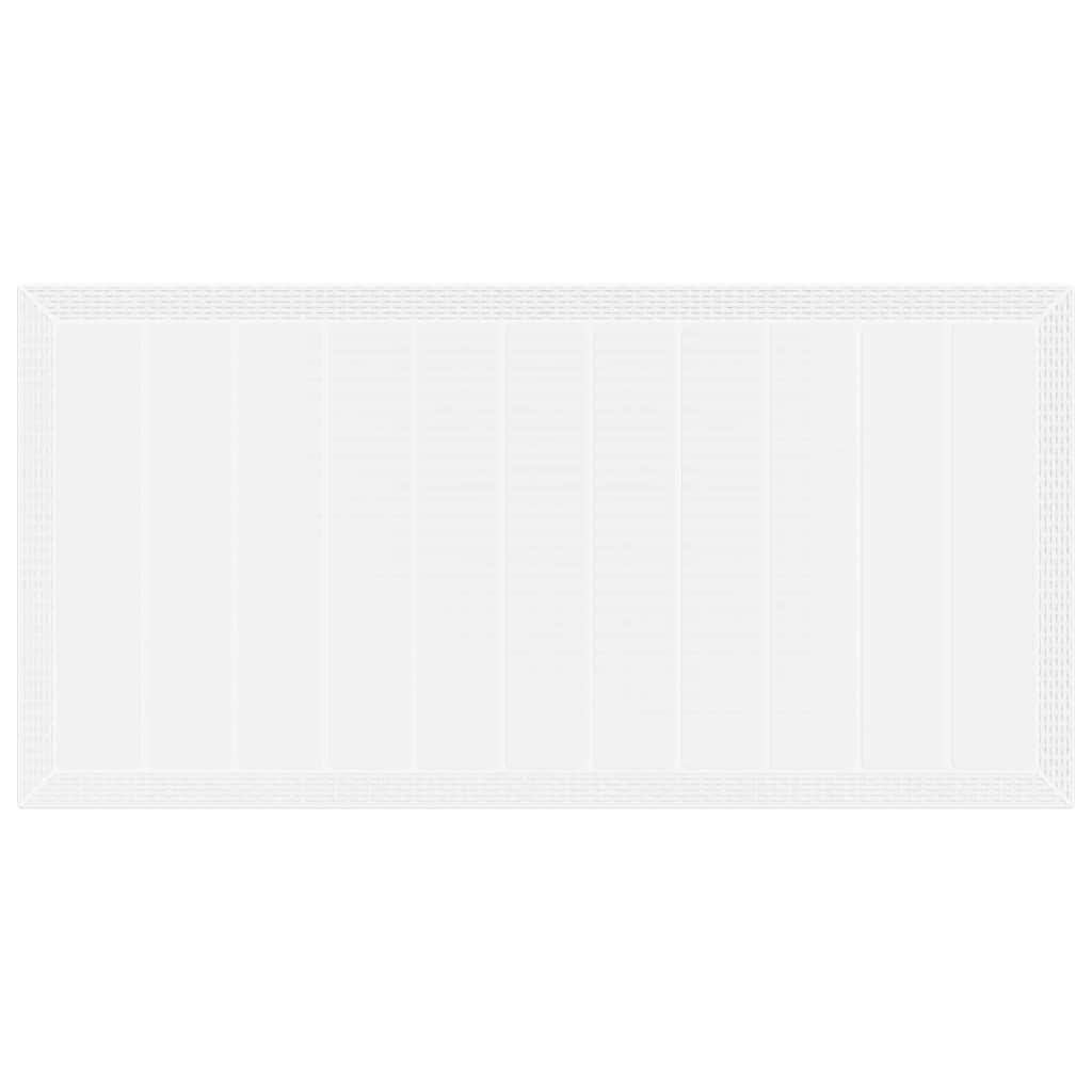 Garden Dining Set 7 pcs White Polypropylene