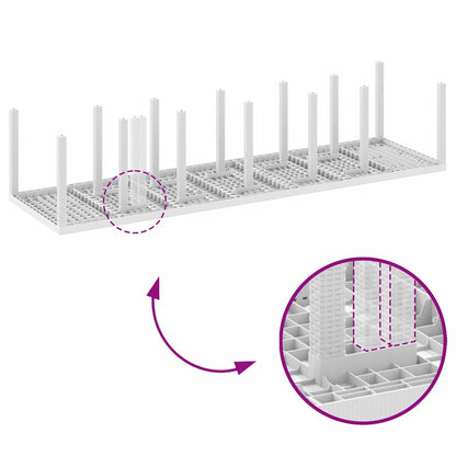 Garden Dining Set 13 pcs White Polt rattan