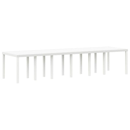 Garden Dining Set 13 pcs White Polt rattan