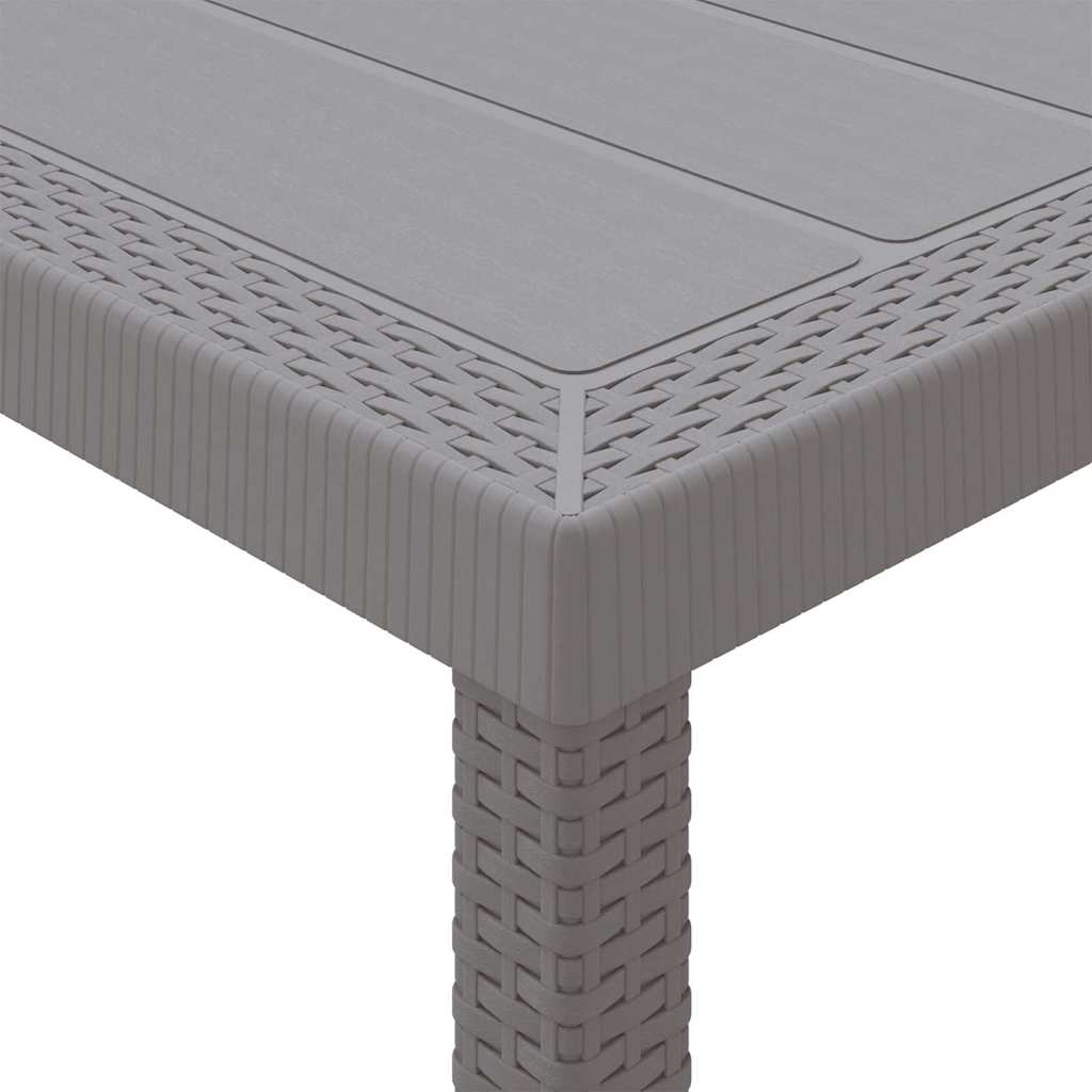 Garden Dining Set 13 pcs Light Grey Polt rattan