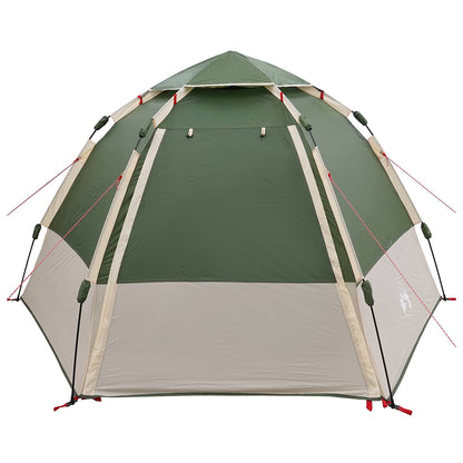 Instant Tent with Rainfly 4-Person Quick-Release Green