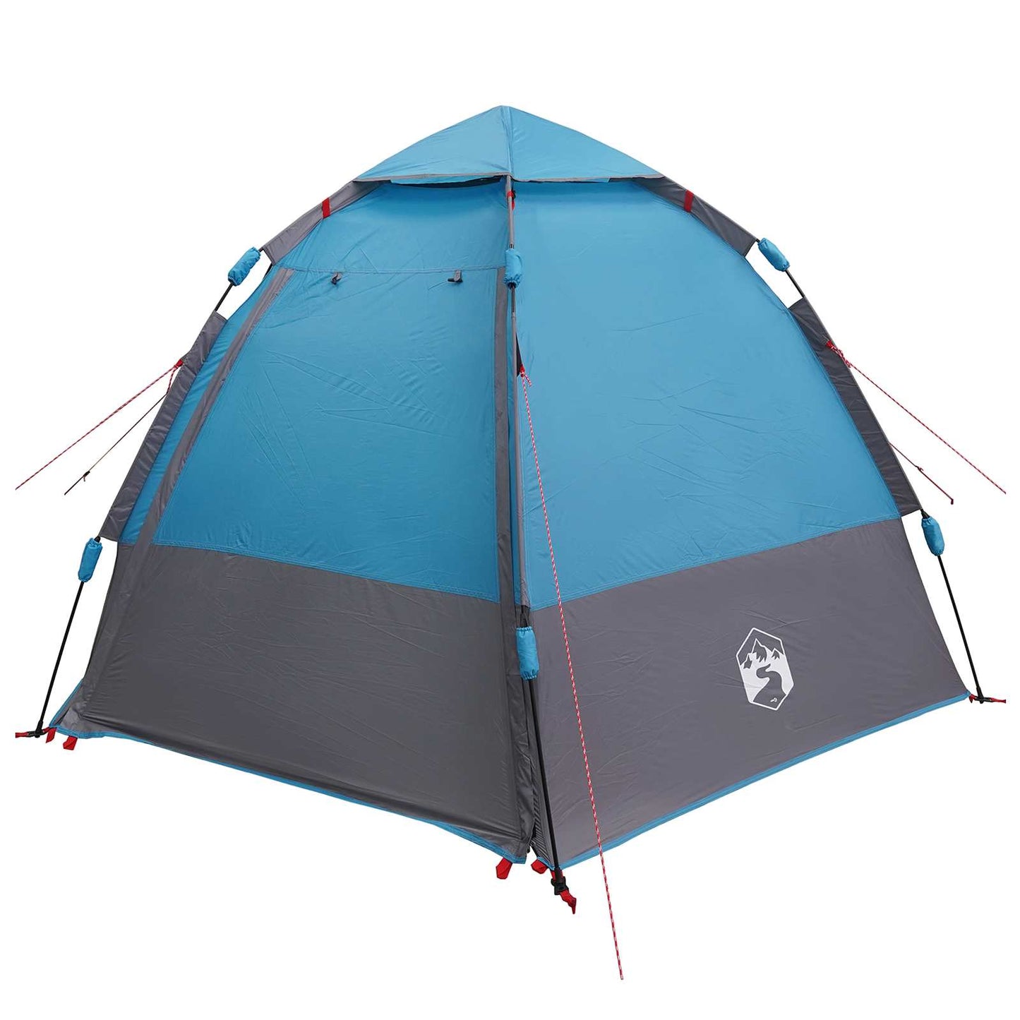 Instant Tent with Rainfly 4-Person Quick-Release with Roof Blue