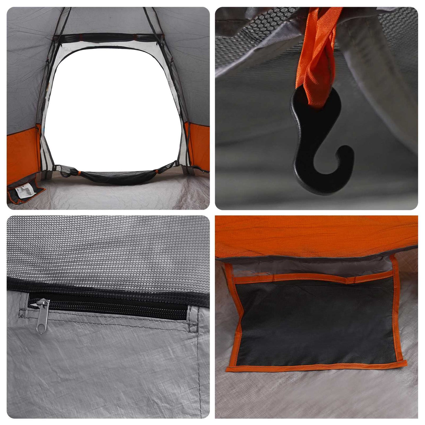 Instant Tent with Rainfly 4-Person Quick-Release 185T Polyester