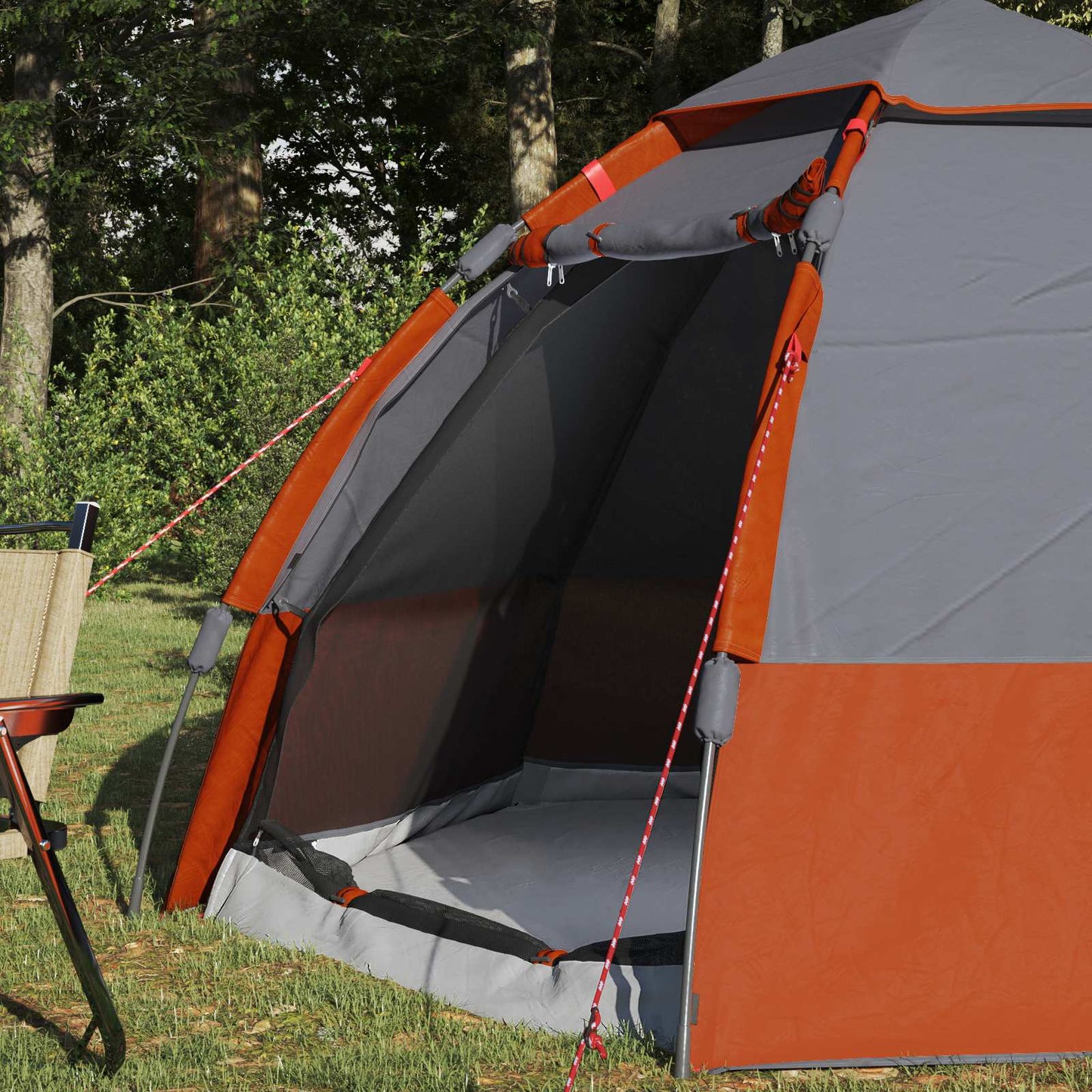 Instant Tent with Rainfly 4-Person Quick-Release 185T Polyester